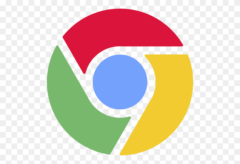 512x512 Chrome Flat Icon - Google Chrome PNG