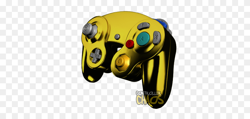474x340 Chrome Gold - Gamecube PNG