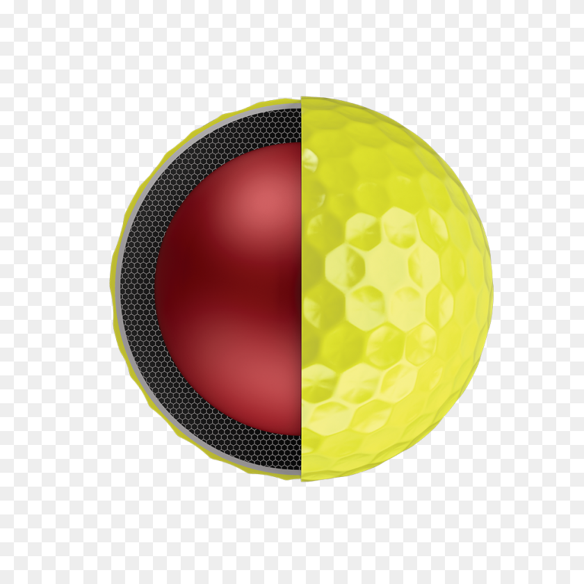 950x950 Chrome Soft Yellow Golf Balls - Golf Ball PNG