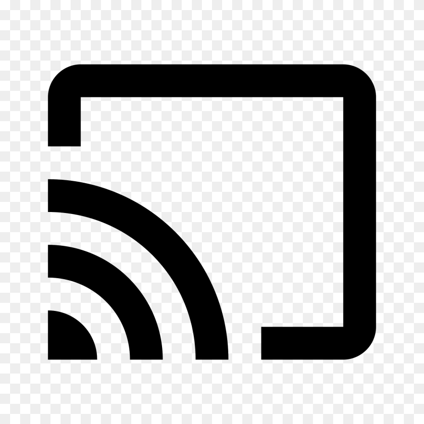 1600x1600 Значок Кнопки Трансляции Chromecast - Кнопка Загрузки В Формате Png