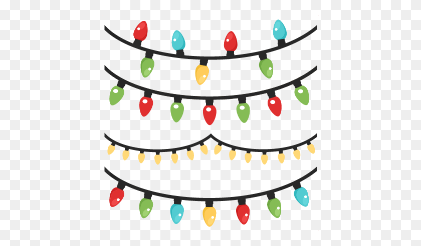 432x432 Chrsitmas Lights Cliparts - Christmas Lights Clipart PNG
