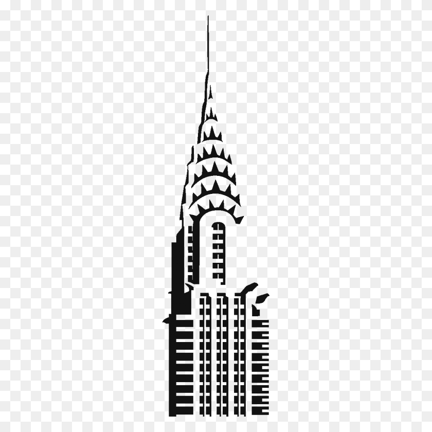 1200x1200 Chrysler Building Drawing - Chrysler Building Clipart