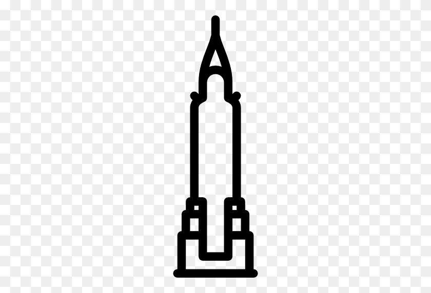 512x512 Chrysler Building, New York, Landmark, Monuments, Architectonic - Chrysler Building Clipart
