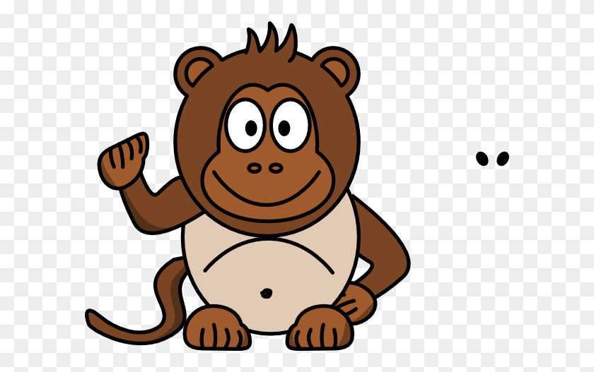 600x467 Chubby Monkey Png, Clipart For Web - Monkey Clipart Images