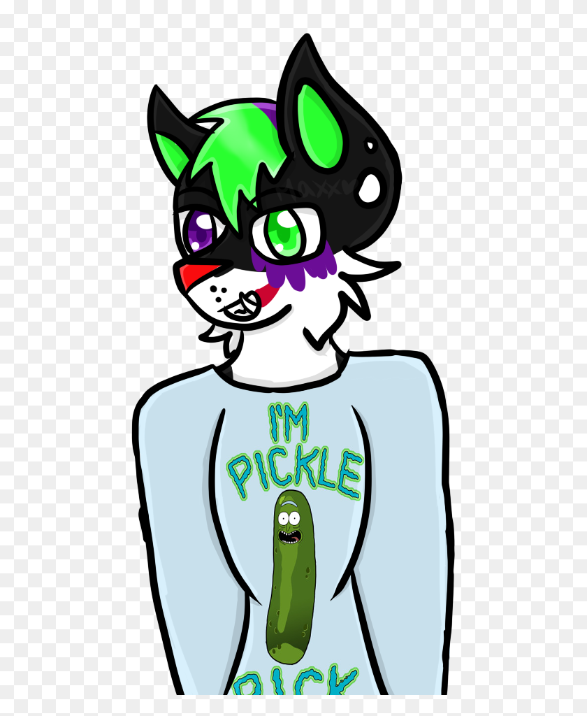 592x964 Chuckles Is Pickle Rick - Pickle Rick PNG