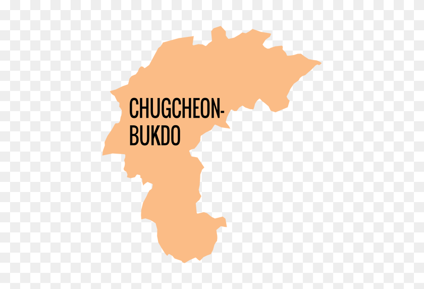 512x512 Карта Провинции Чхунчхон-Пукто - Векторная Карта Мира Png
