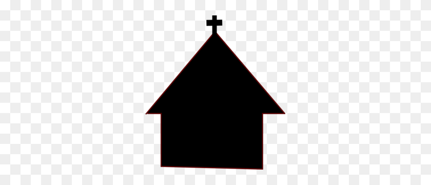 273x300 Church Clipart Small Church - Cross On A Hill Clipart