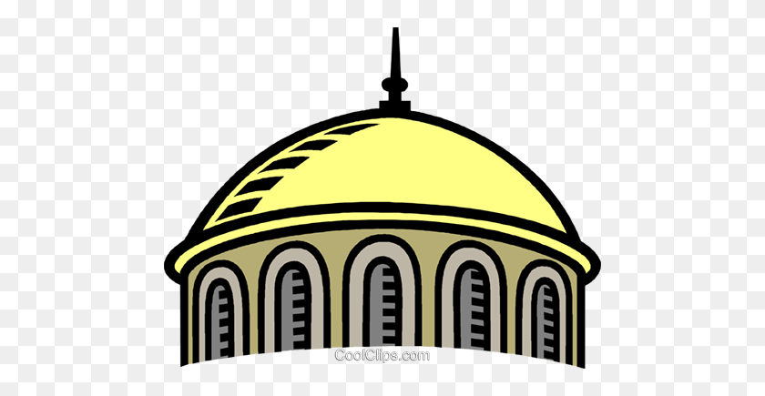 480x375 Church Dome, Building Royalty Free Vector Clip Art Illustration - Dome Clipart