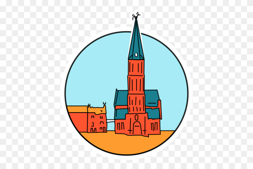 440x500 Church Location - Church Steeple Clipart