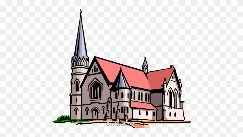 480x413 Church Royalty Free Vector Clip Art Illustration - Free Church Clipart