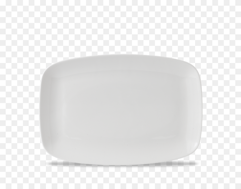 600x600 Churchill X Squared Chef's Oblong Plate X - White Plate PNG