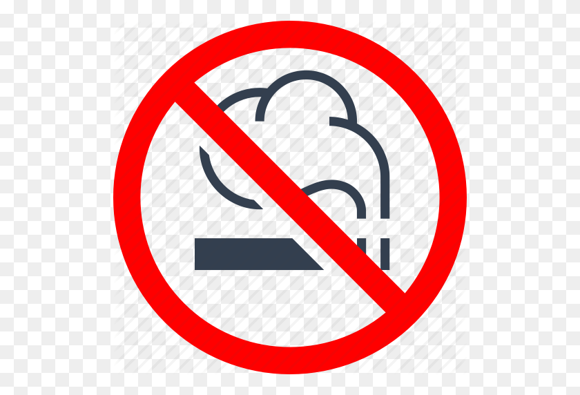 512x512 Сигарета, Круг, Опасность, Не Курить, Запрещено, Информация, Нет - Красный Дым Png