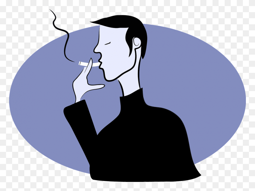 1280x935 Сигарета, Мужчина, Мужчина, Дым, Курение - Дым Клипарт Png