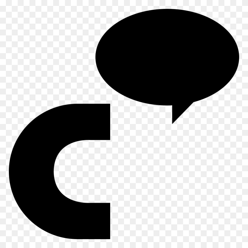 980x980 Cinch Логотип Буквы C С Овальным Речевым Пузырем Значка Png - Буква C В Png