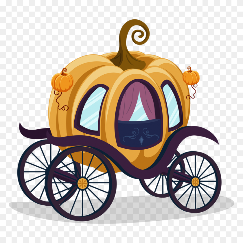1024x1024 Cinderella Carriage Pumpkin Cartoon Clip Art - Cinderella Carriage Clipart
