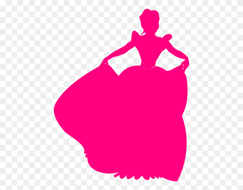 468x596 Cinderella Disney Club Princess, Princess Room - Cinderella Silhouette Clipart