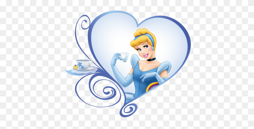 433x368 Cinderella Heart Cliparts Descarga Gratuita De Imágenes Prediseñadas - Cinderella Clipart