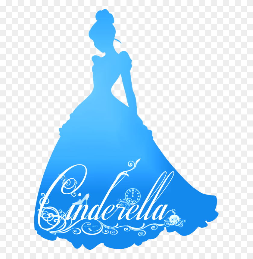 613x800 Cinderella Silhouette - Cinderella PNG