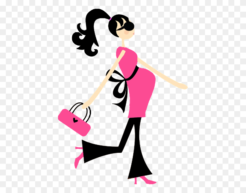 443x600 Cindy Lou Baby Shower Invitaciones Rosa Azul Embarazada Imágenes Prediseñadas - Imágenes Prediseñadas Embarazadas