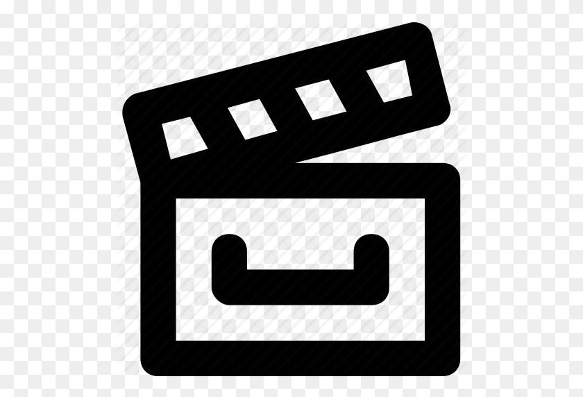 512x512 Cinema, Clapboard, Clapper, Director, Movie Icon - Movie Clapboard Clipart