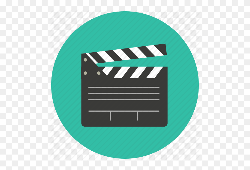 512x512 Cinema, Clapper, Entertainment, Film, Movie, Scene Icon - Movie Clapper PNG