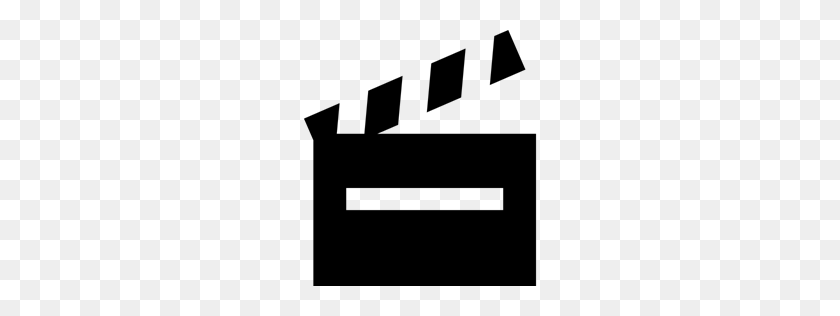 256x256 Cinema, Clapperboard, Movie, Clapper Icon - Movie Clapboard Clipart