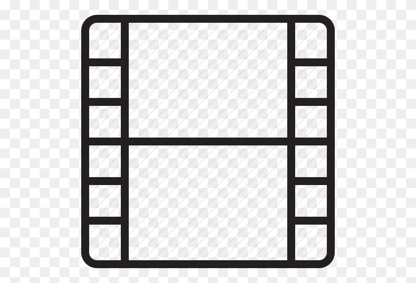 512x512 Cinema, Film, Filmroll, Filmstrip, Movie, Movie Roll, Movie Strip Icon - Film Strip PNG