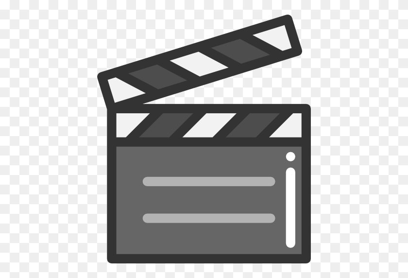 512x512 Cinema, Film, Movie, Clapboard, Clapperboard, Clapper - Clapperboard Clipart