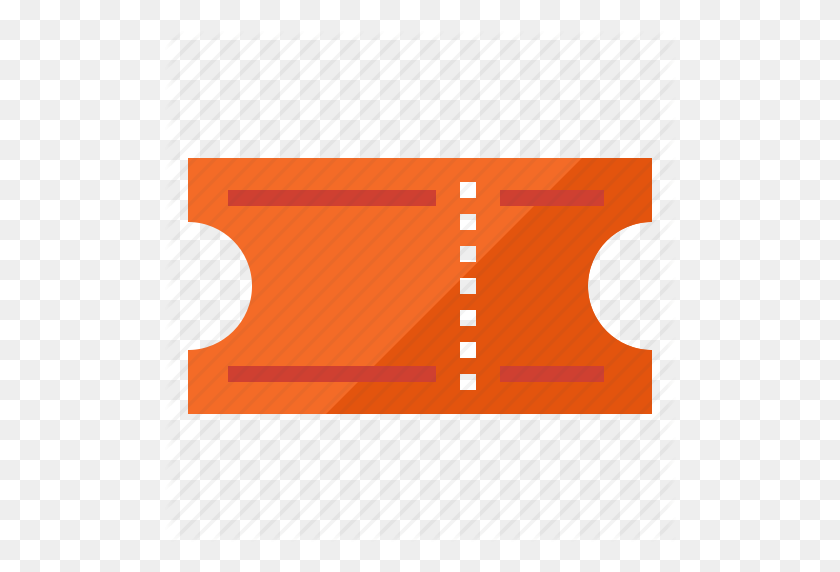 512x512 Cinema, Film, Movie, Ticket Icon - Movie Ticket PNG