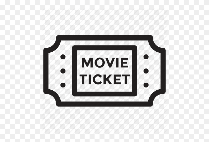 512x512 Cinema Ticket, Movie Raffle, Movie Ticket, Theater Ticket, Ticket Icon - Raffle Ticket Clipart