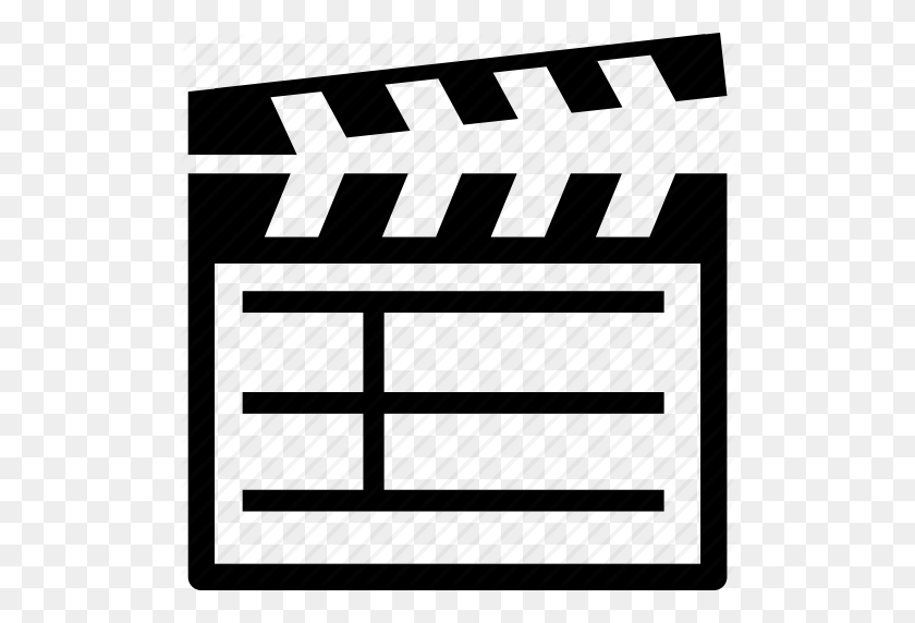 512x512 Cinematography, Clapboard, Clapper, Clapperboard, Film, Inema - Movie Clapper PNG
