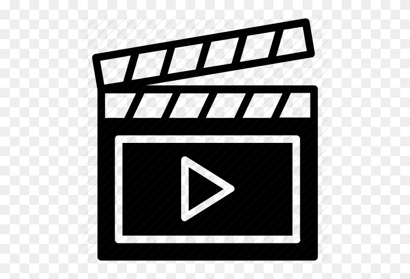 512x512 Cinematography, Clapper, Clapper Board, Filmmaking, Movie Icon - Movie Clapper Clipart