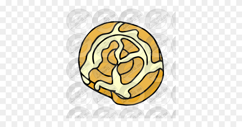 380x380 Cinnamon Roll Picture For Classroom Therapy Use - Cinnamon Clipart
