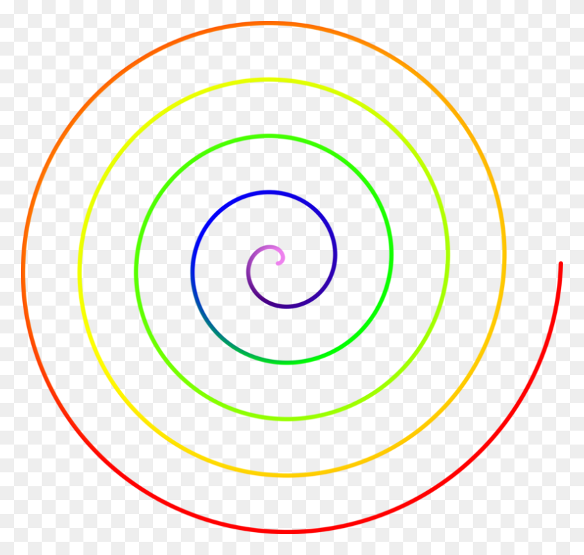 791x750 Circle Archimedean Spiral Point Radius - Vortex PNG