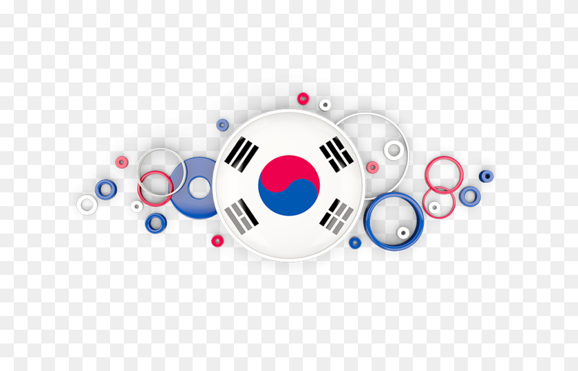 640x480 Круг Фоновой Иллюстрации Флага Южной Кореи - Южная Корея Png
