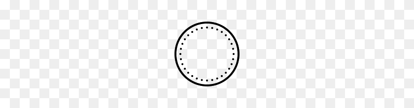 160x160 Circle, Beautiful Decorative Icon - Dotted Circle PNG