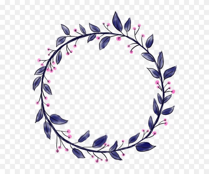 Download Floral Decorative Frame Border - Round Border PNG ...