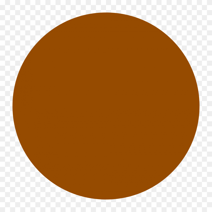 2000x2000 Circle Brown Solid - Orange Circle PNG