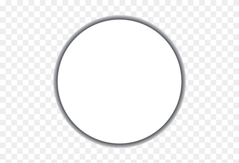 512x512 Circle Button Frame White Grey Metal Transparent - Grey Circle PNG
