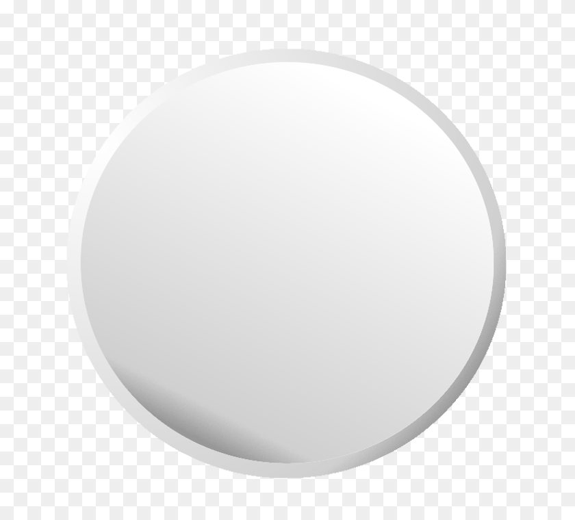 700x700 Circle Button White Grey Metal Transparent Shadow - Metal Circle PNG