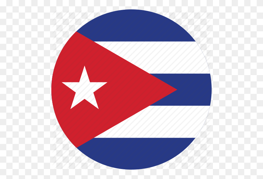 512x512 Circle, Circular, Country, Cuba, Cuba Flag, Flag, Flag Of Cuba - Cuban Flag PNG