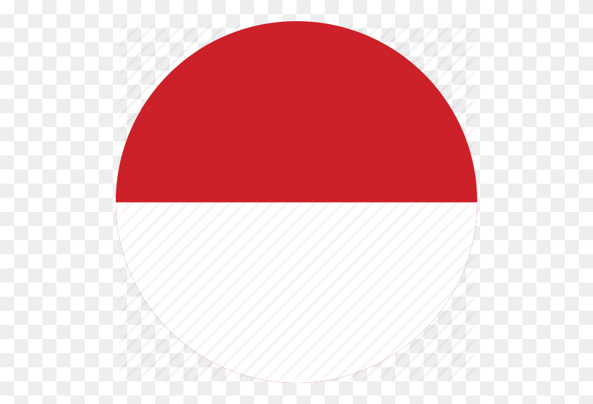 512x512 Circle, Circular, Country, Flag, Flag Of Indonesia, Flags - Indonesia Flag PNG