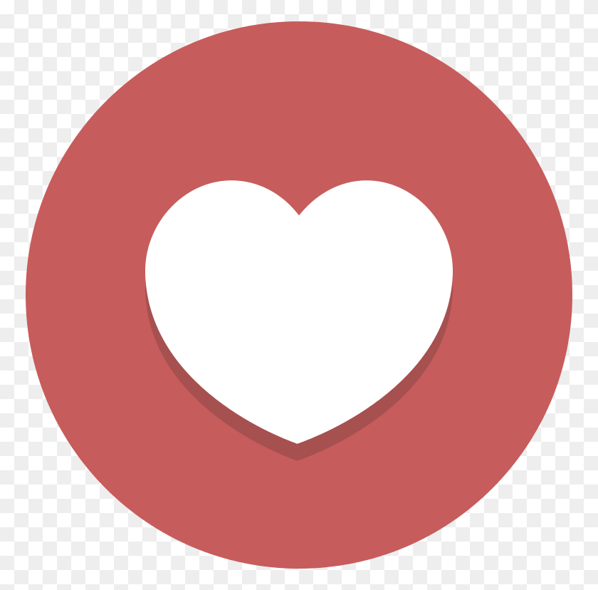 768x768 Circle Clipart Heart - Arrow With Heart Clipart