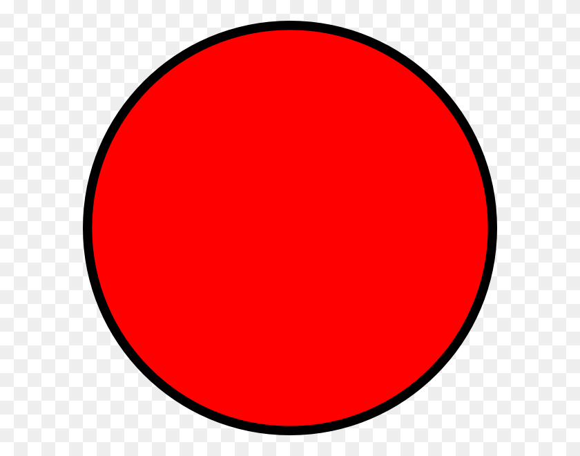 600x600 Circle Cliparts - Red Dot Clipart