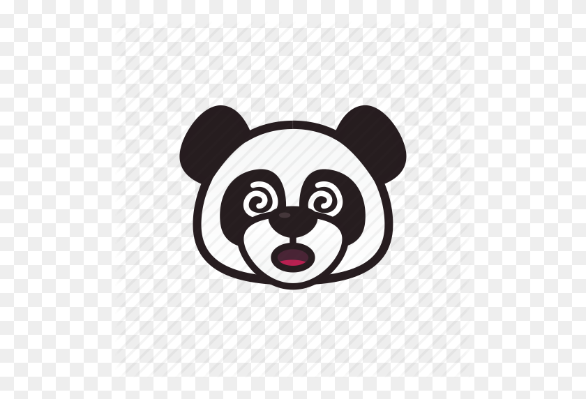 512x512 Circle, Confused, Emoticon, Panda Icon - Cute Panda PNG