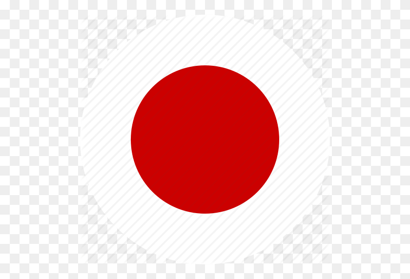512x512 Круг, Страна, Флаг, Япония, Японский, Ниндзя, Значок Nippon - Флаг Японии Png