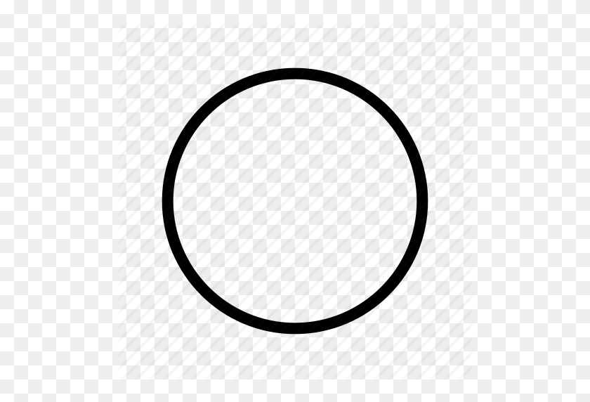 512x512 Circle, Empty, Round, Thin, Unchecked Icon - Thin Circle PNG