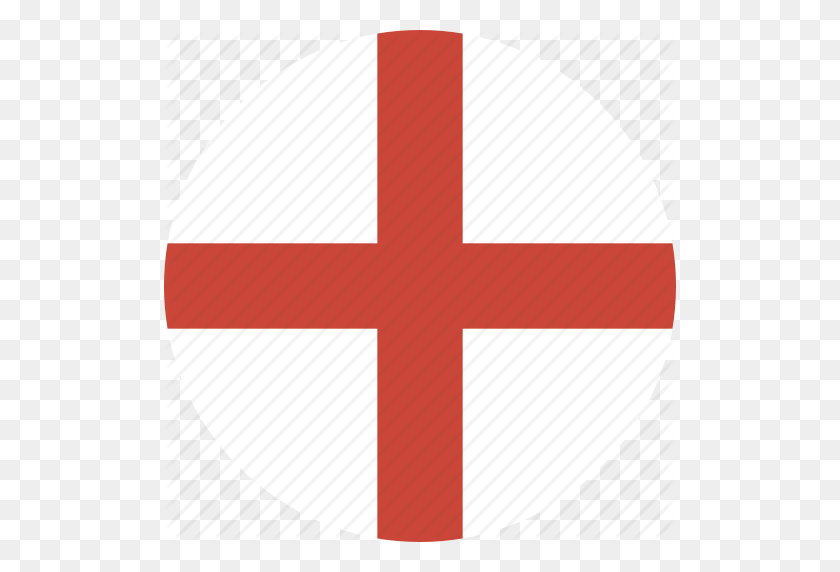 512x512 Círculo, Inglaterra, Icono De La Bandera - Bandera De Inglaterra Png