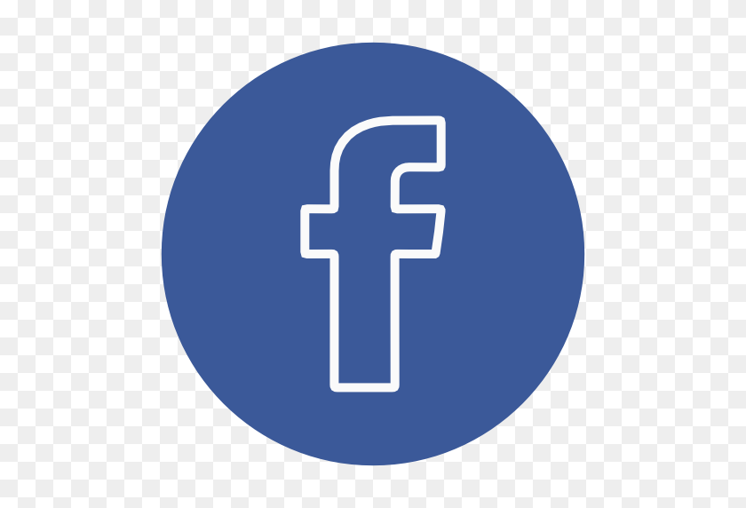 512x512 Круг, Facebook, Значок Социальной Сети Без Социальных Сетей - Facebook Png