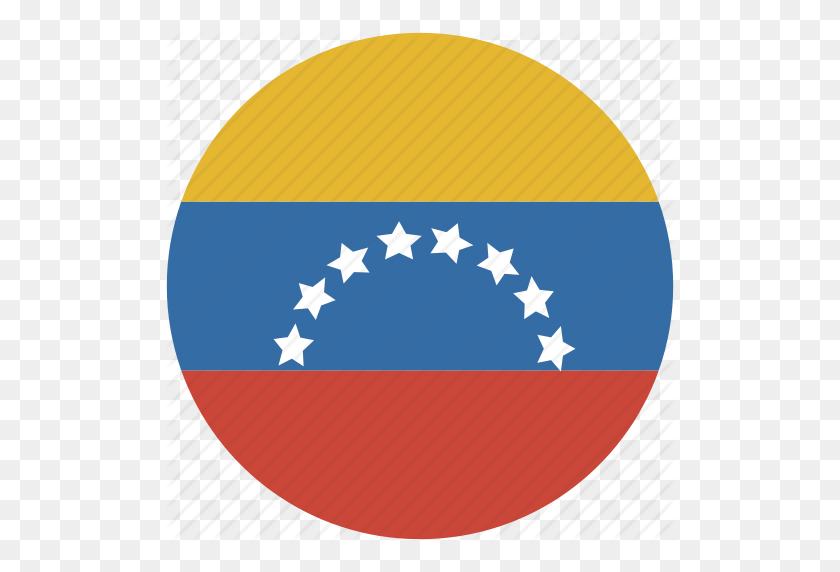 512x512 Круг, Флаг, Значок Венесуэлы - Флаг Венесуэлы Png